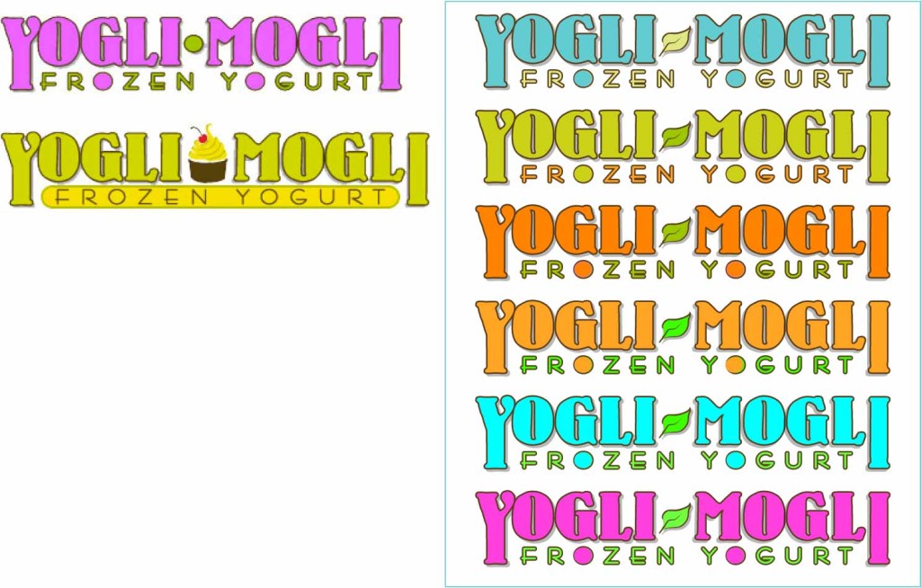 Sample logos for new yogurt shop