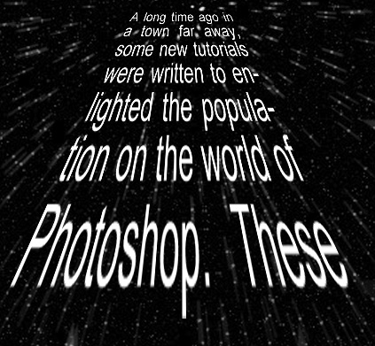 text wars star tutorials transforming distorting photoshop perspective